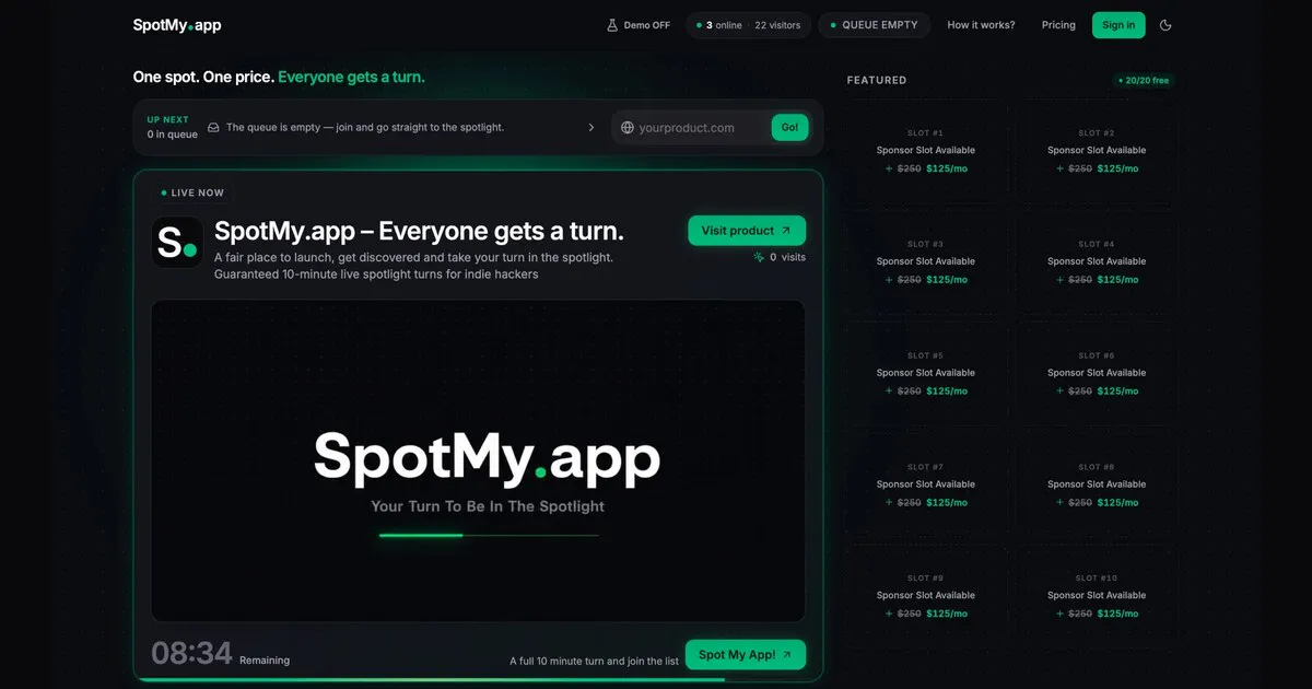 SpotMy.app gallery image