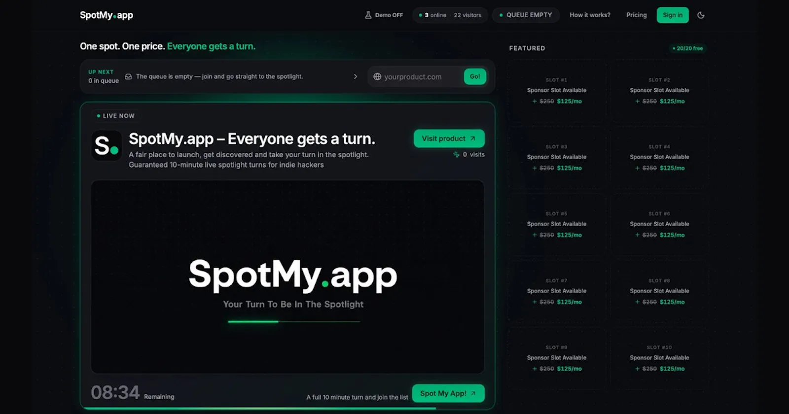SpotMy.app screenshot 1