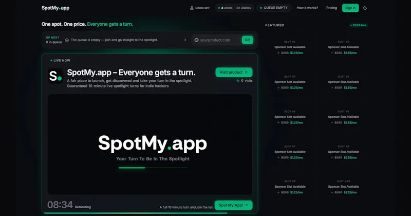 SpotMy.app screenshot 1
