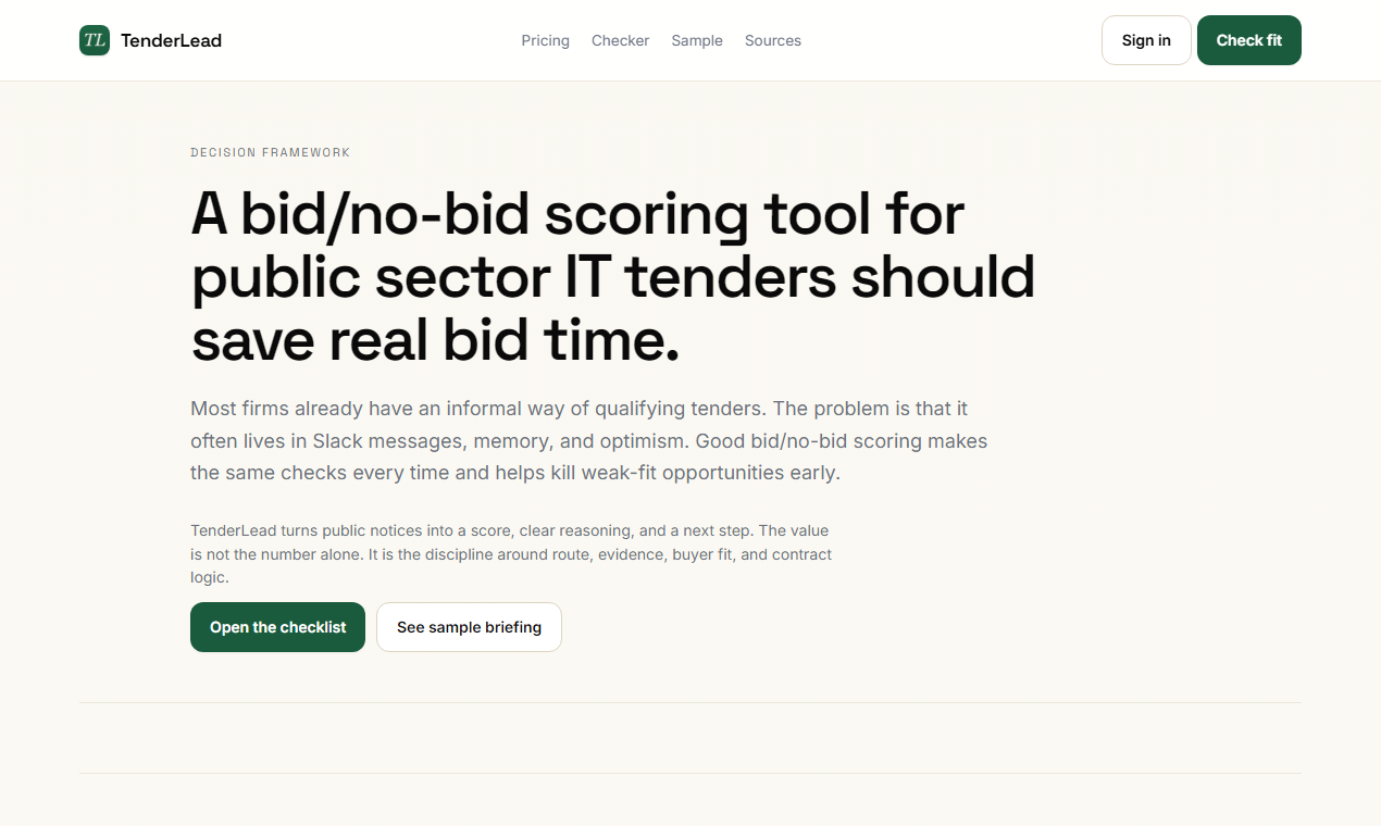 TenderLead gallery image
