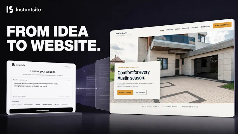 Instantsite V1 screenshot 1 (video preview)