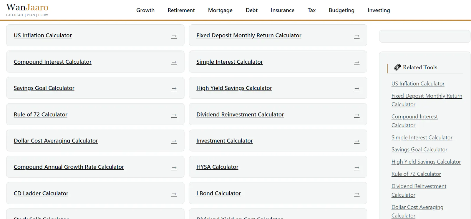 Wanjaaro — Free Financial Calculators screenshot 1