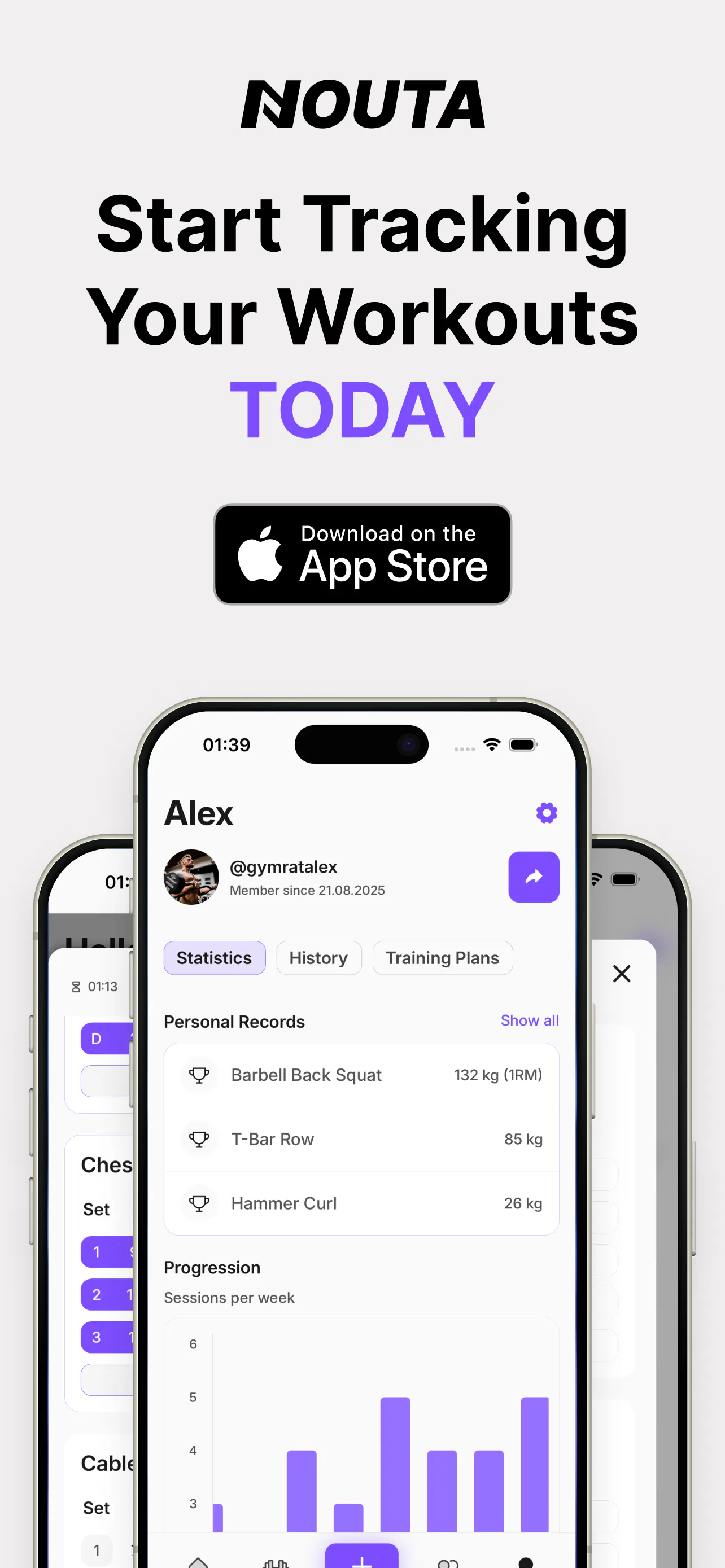 Nouta Gym Workout Tracker gallery image