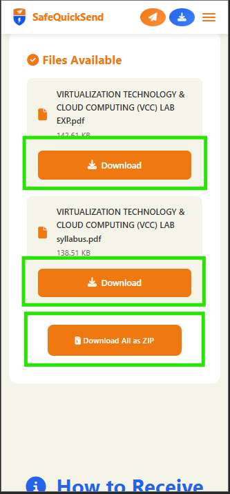 SafeQuickSend gallery image