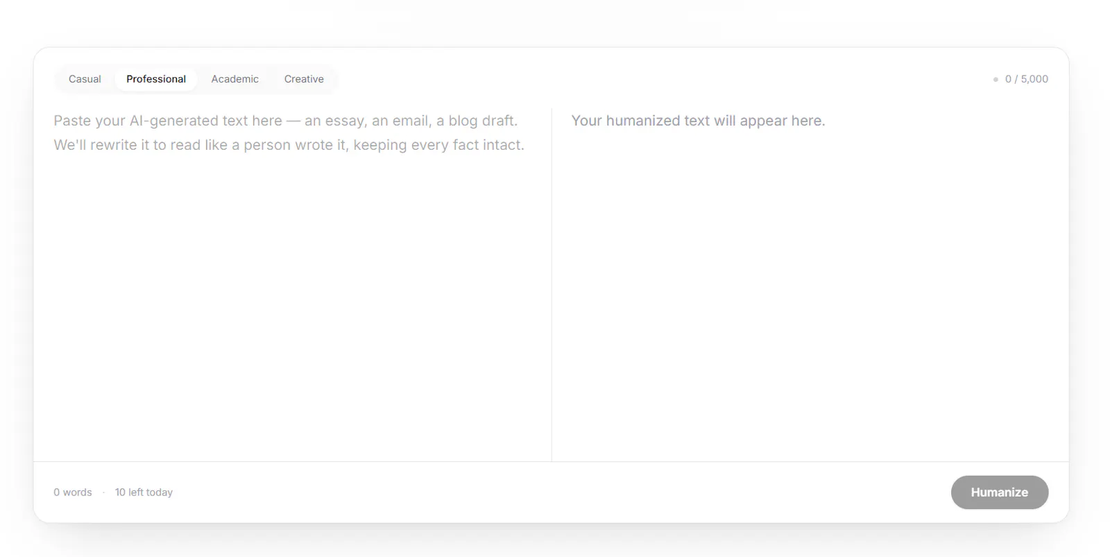 RehumanizeText screenshot 3