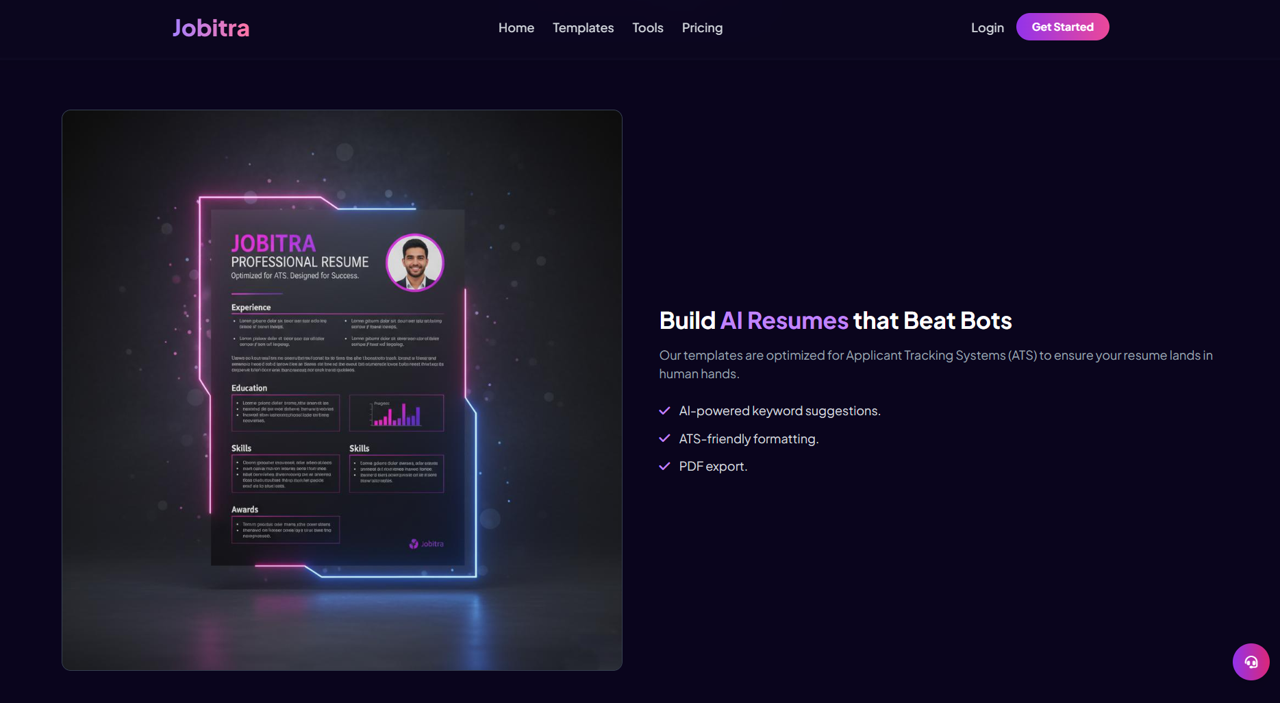 Jobitra - Screenshot 4 showing product features and functionality