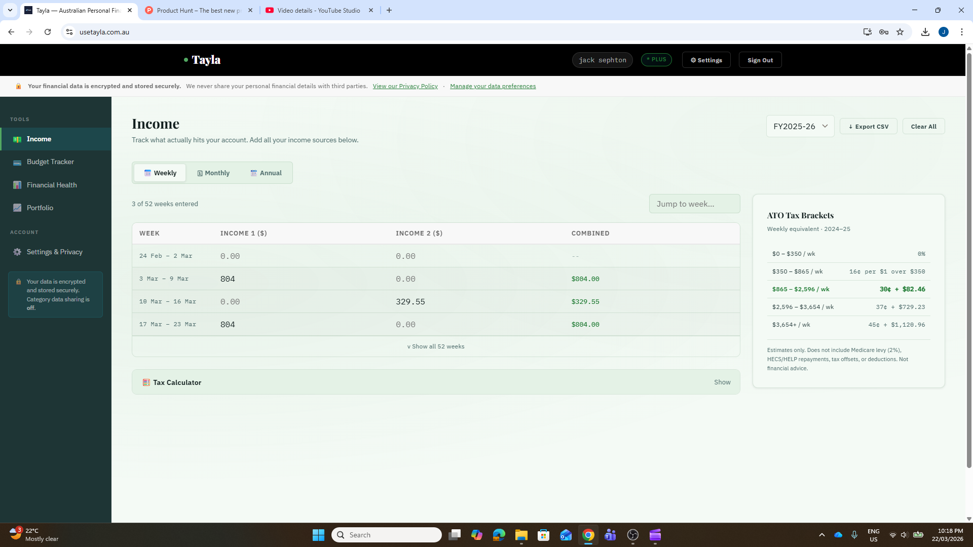 Tayla — Australian Personal Finance gallery image