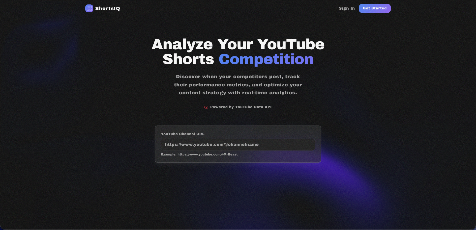 ShortsIQ – Competitor Insights gallery image