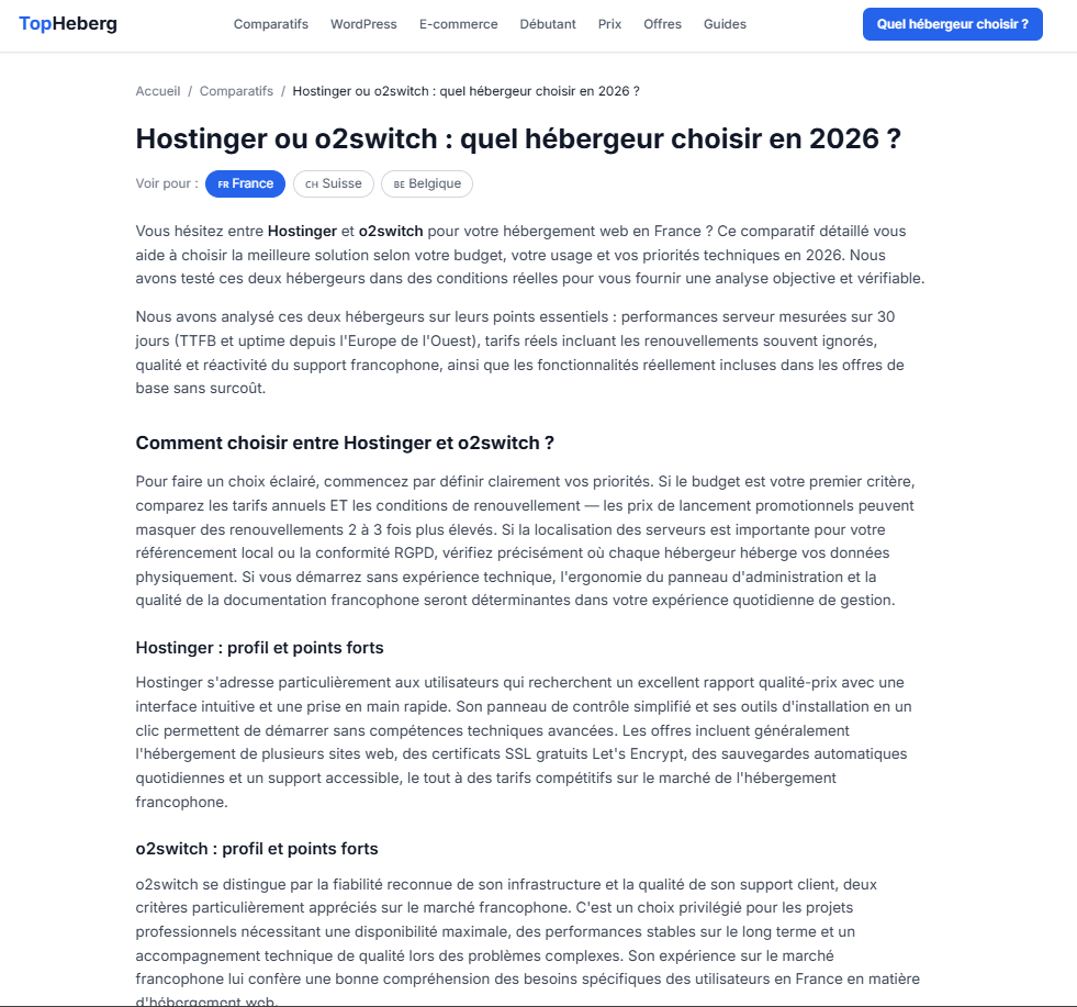 TopHeberg - Screenshot 3 showing product features and functionality