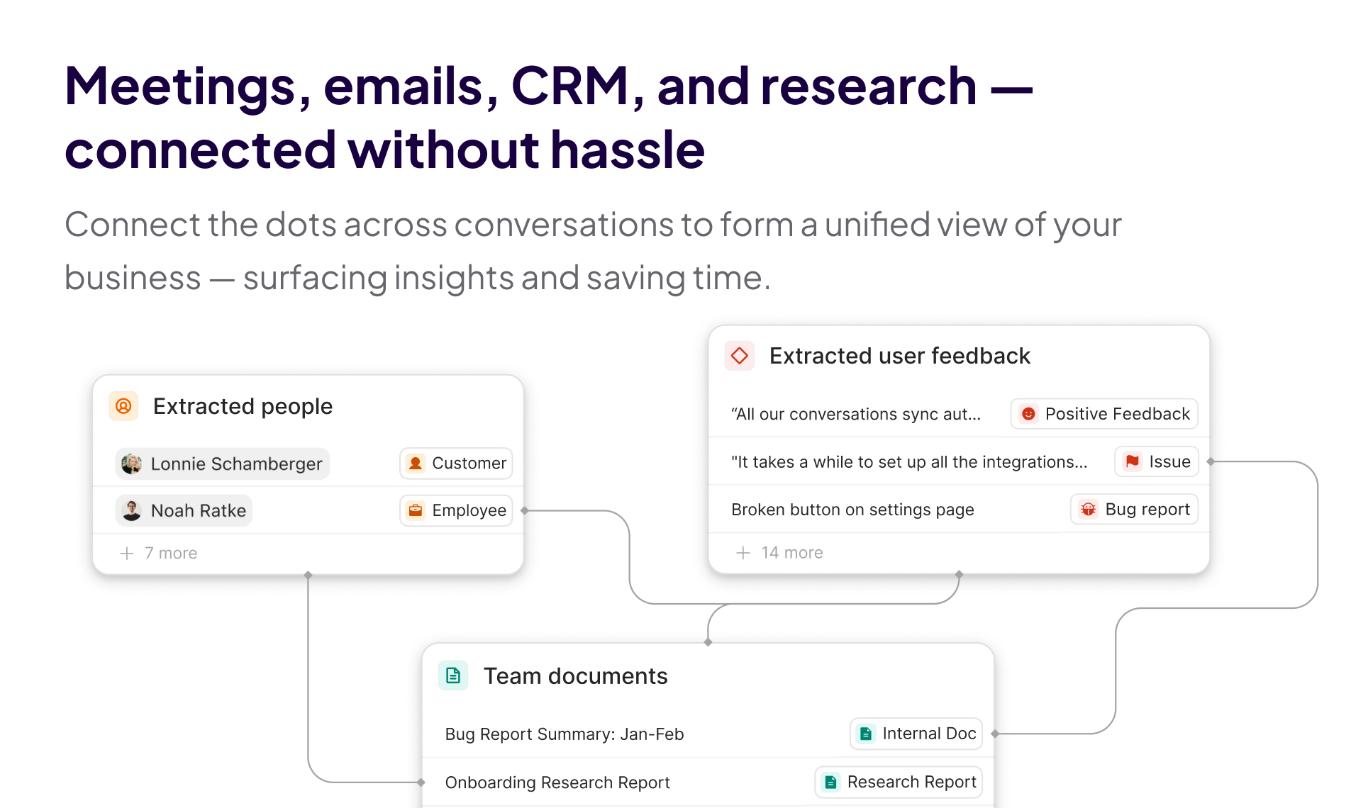 Abbraccio - Unificare il lavoro con agenti AI - Meetings, CRM, Research ed Email media 3