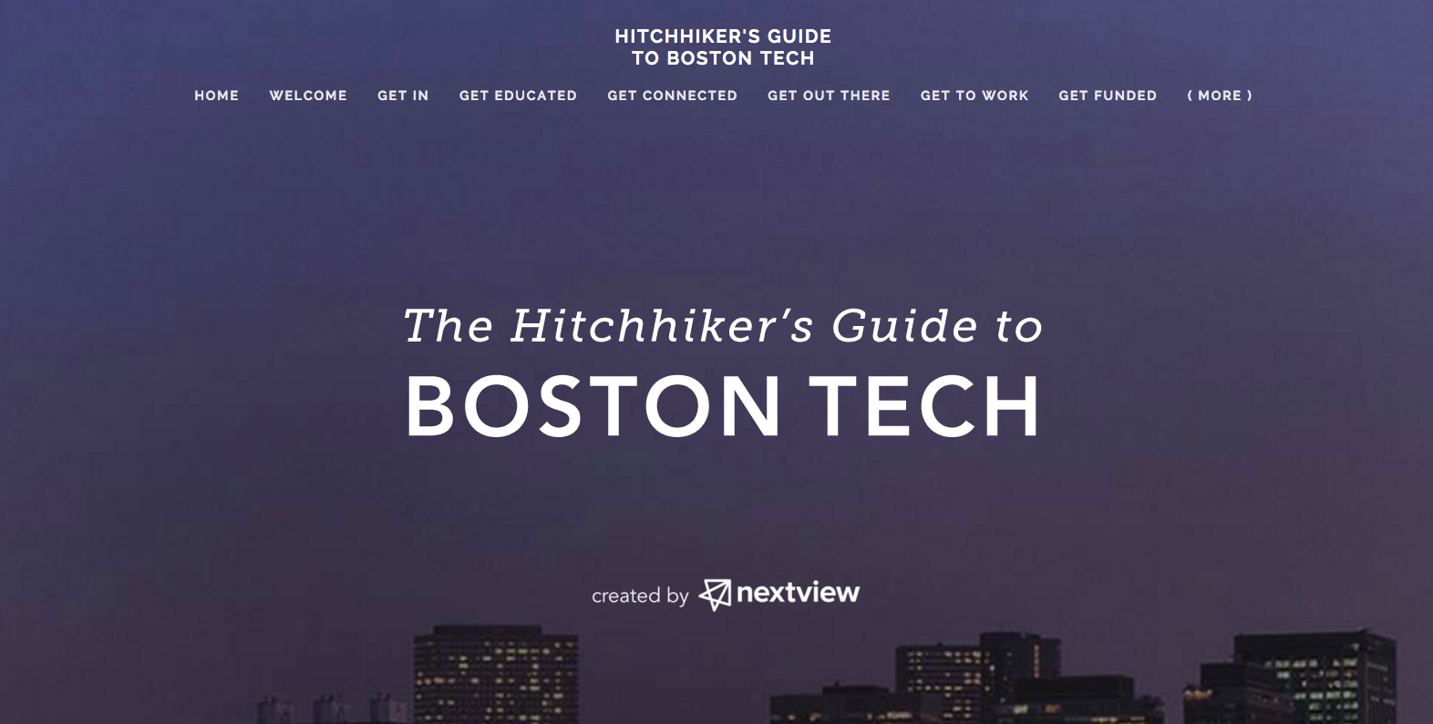 Hitchhiker's Guide to Boston Tech: Interactive Site gallery image
