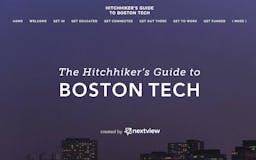Hitchhiker's Guide to Boston Tech: Interactive Site media 2