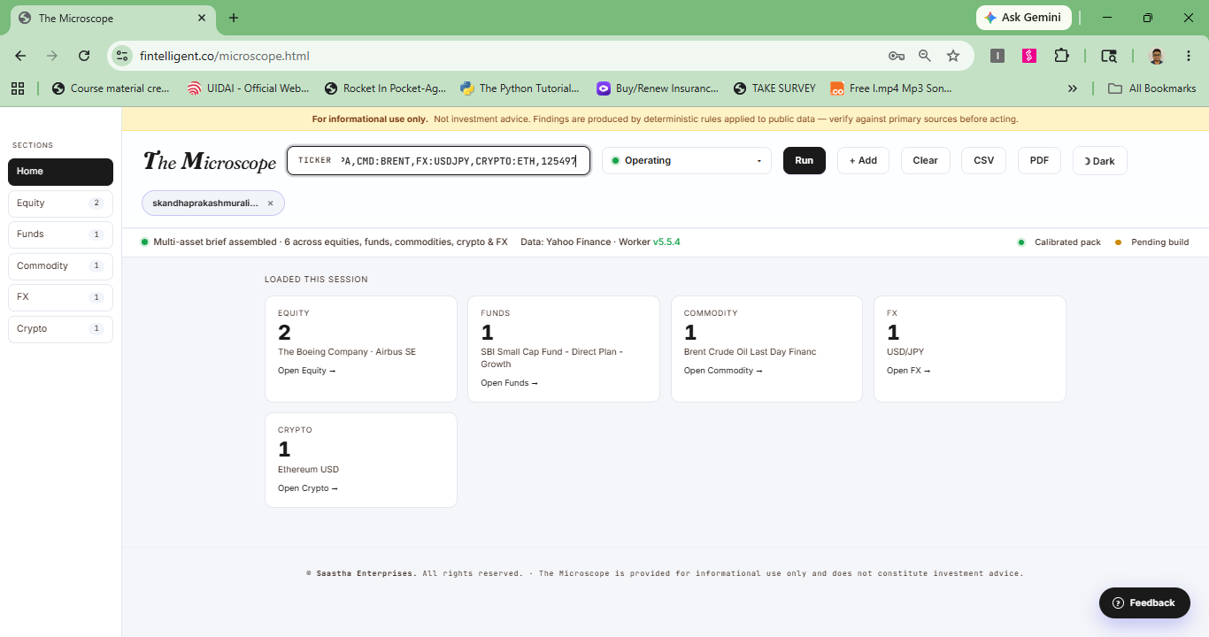 Microscope - Investment Analytics gallery image