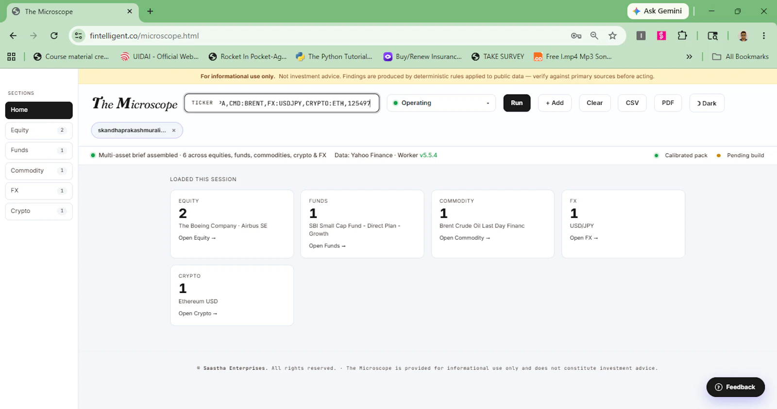 Microscope - Investment Analytics screenshot 2