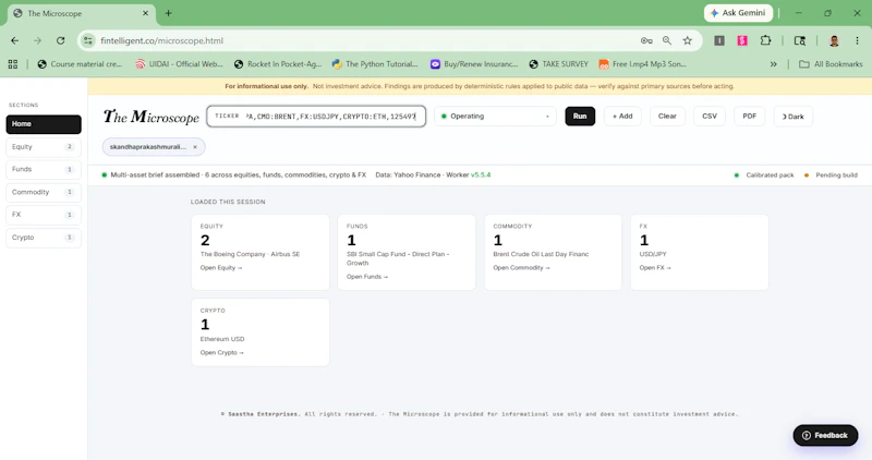 Microscope - Investment Analytics screenshot 2