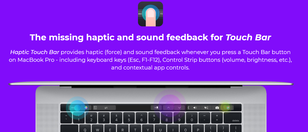 Haptic Touch Bar 2 gallery image