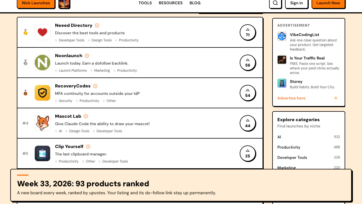 Nick Launches product