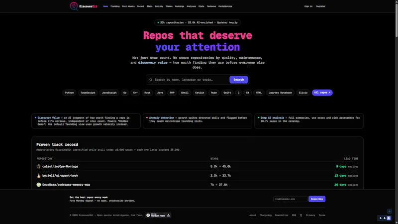 DiscoverGit screenshot 1