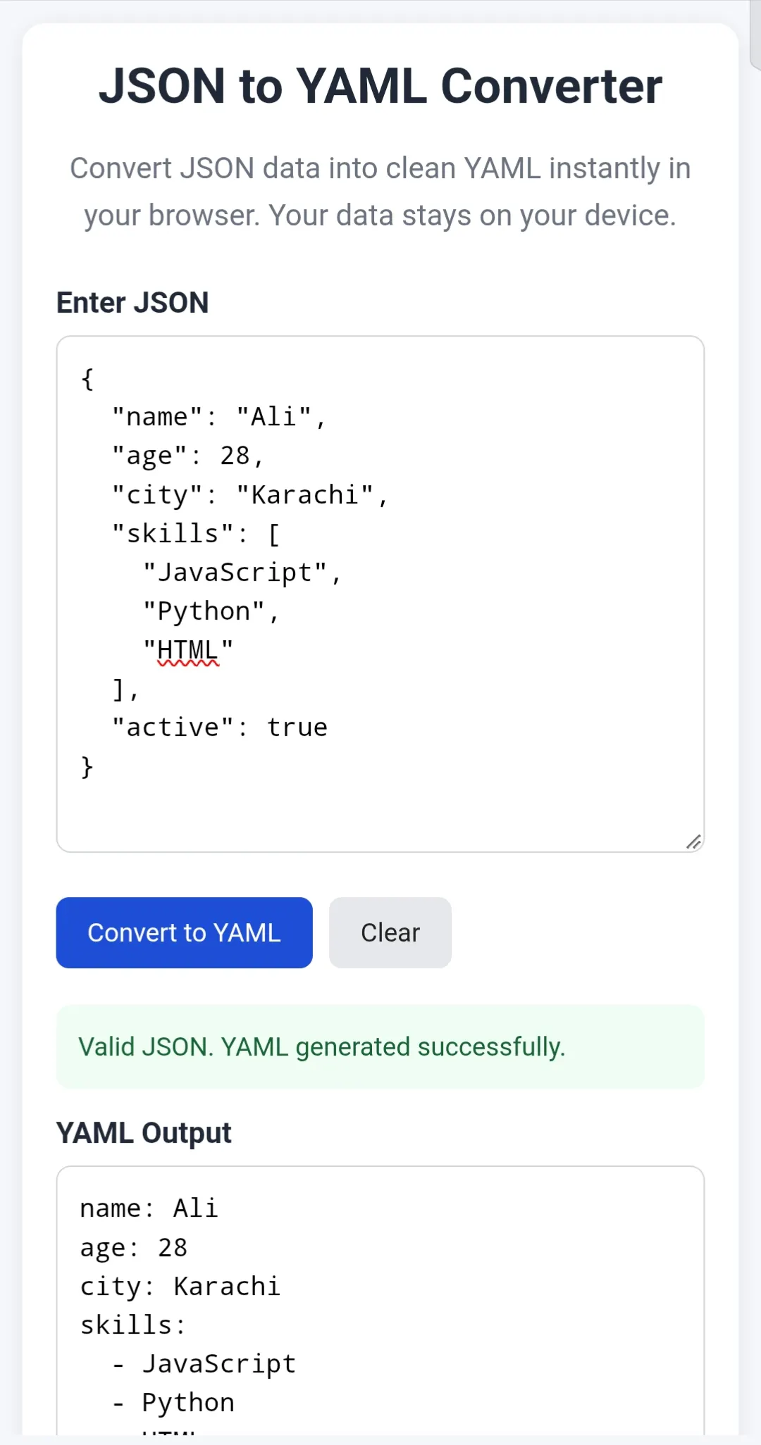 CSV & JSON Developer Tools gallery image