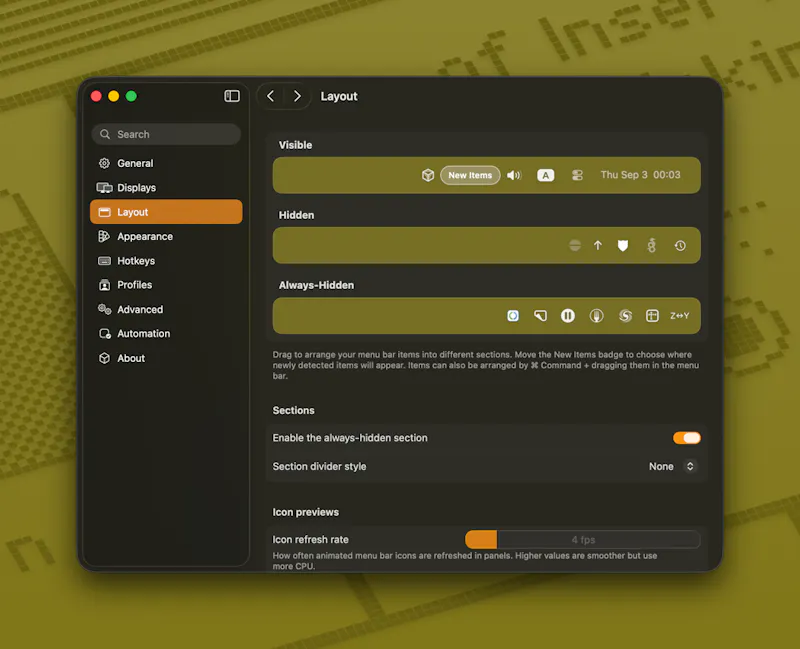 Thaw screenshot 2