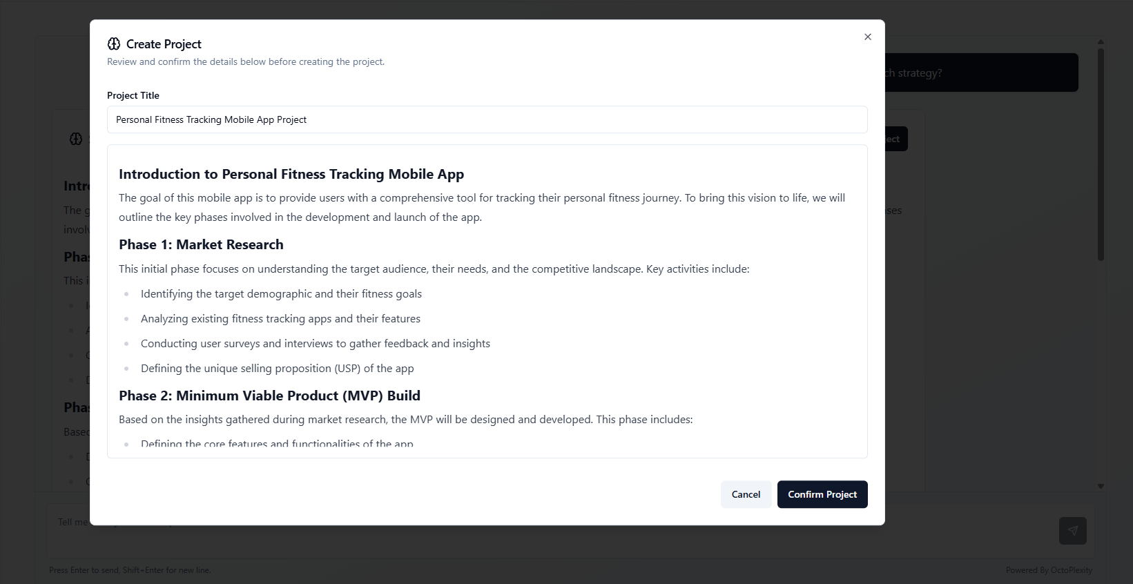 OctoPlexity - From Idea to Execution. Fast, Focused Project Planning media 5