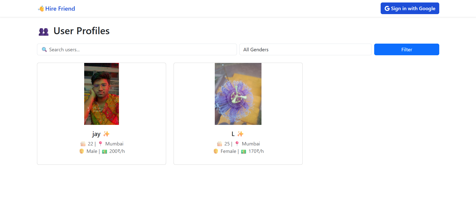 Affittare una GF - Un'app di accompagnamento per trovare amici quando ne hai più bisogno. media 2