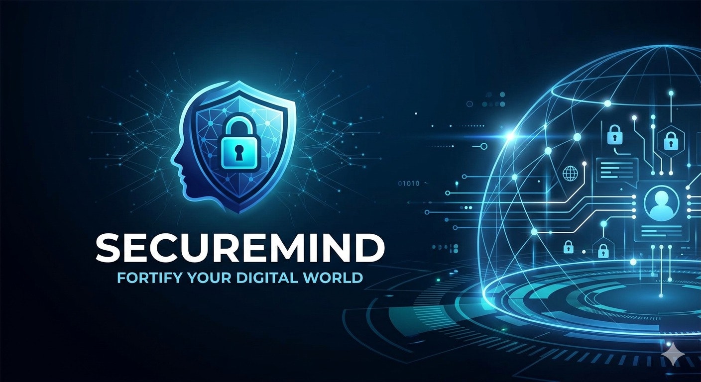 SecureMind - Product Hunt launch logo and brand identity