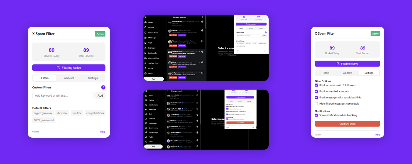Filtro de spam - Bloquear DMS spam en X al instante media 4