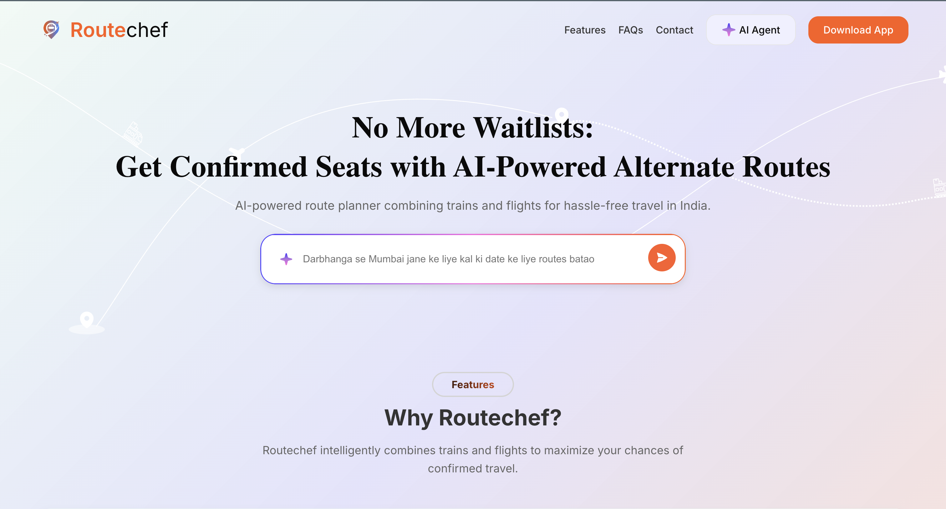 Routechef - Pianificatore di rotta multimodale alimentato AI per l'India media 2