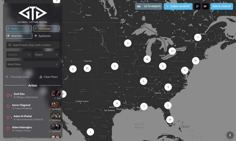 Global Tattoo Guide screenshot 1