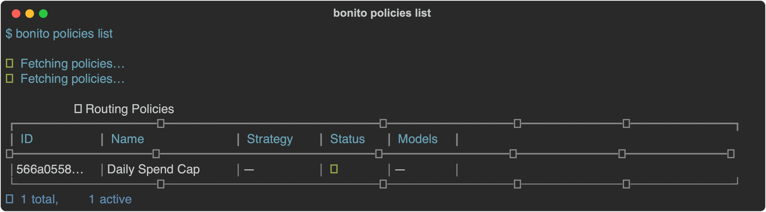 Bonito CLI gallery image