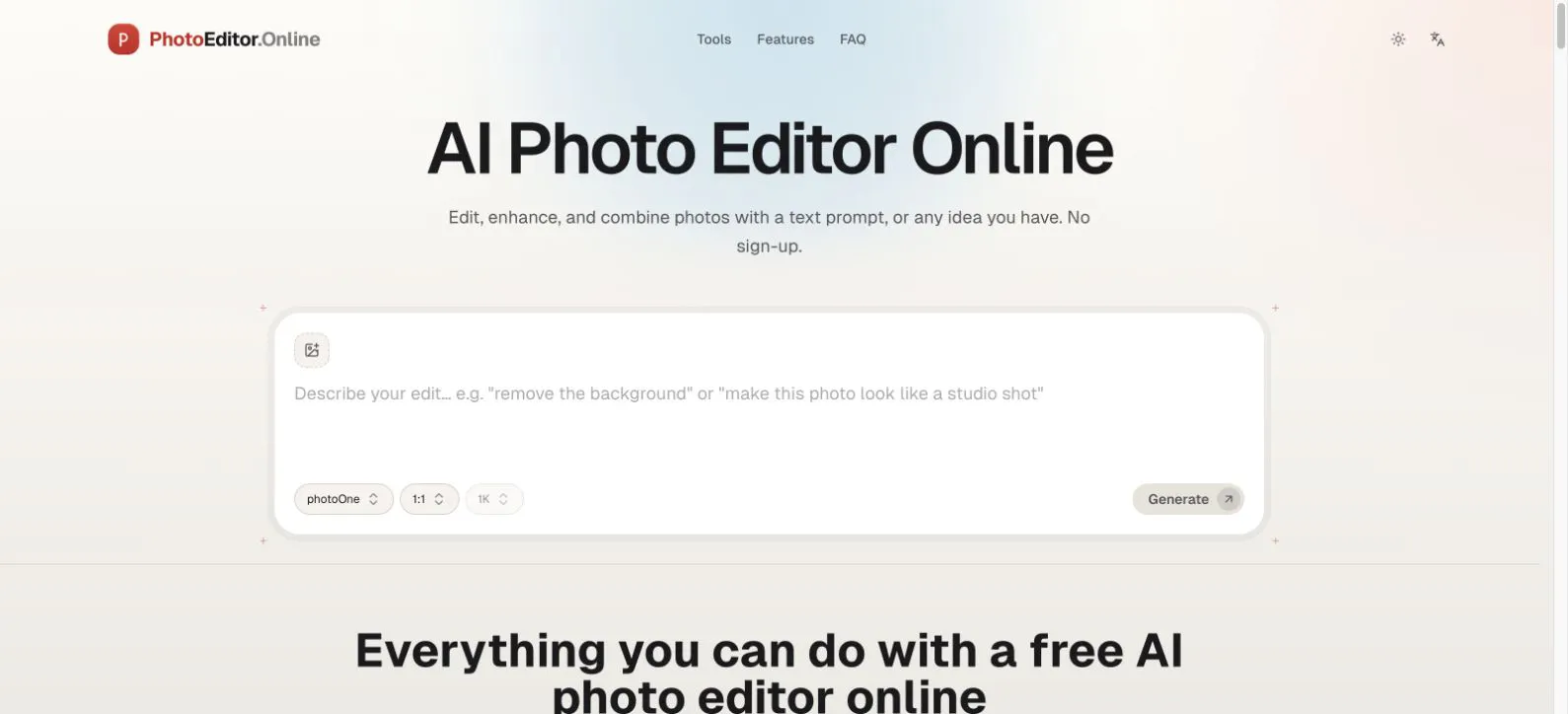 PhotoEditor.Online gallery image