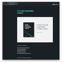 UX Lead Generation E-Mail Course gallery image