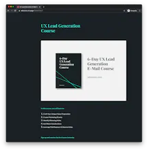 UX Lead Generation E-Mail Course gallery image