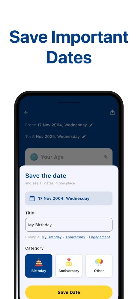 Age Calculator: Date of Birth - Screenshot 5 preview