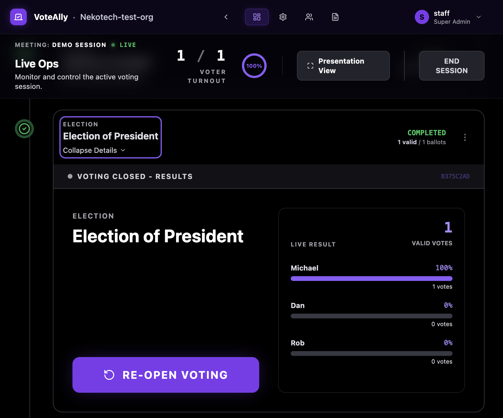 VoteAlly: Modern voting for boards gallery image