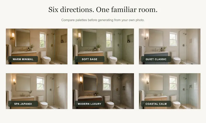 AI Bathroom Designs screenshot 2