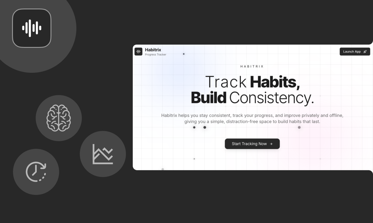 Habitrix - Main product screenshot demonstrating key features and user interface