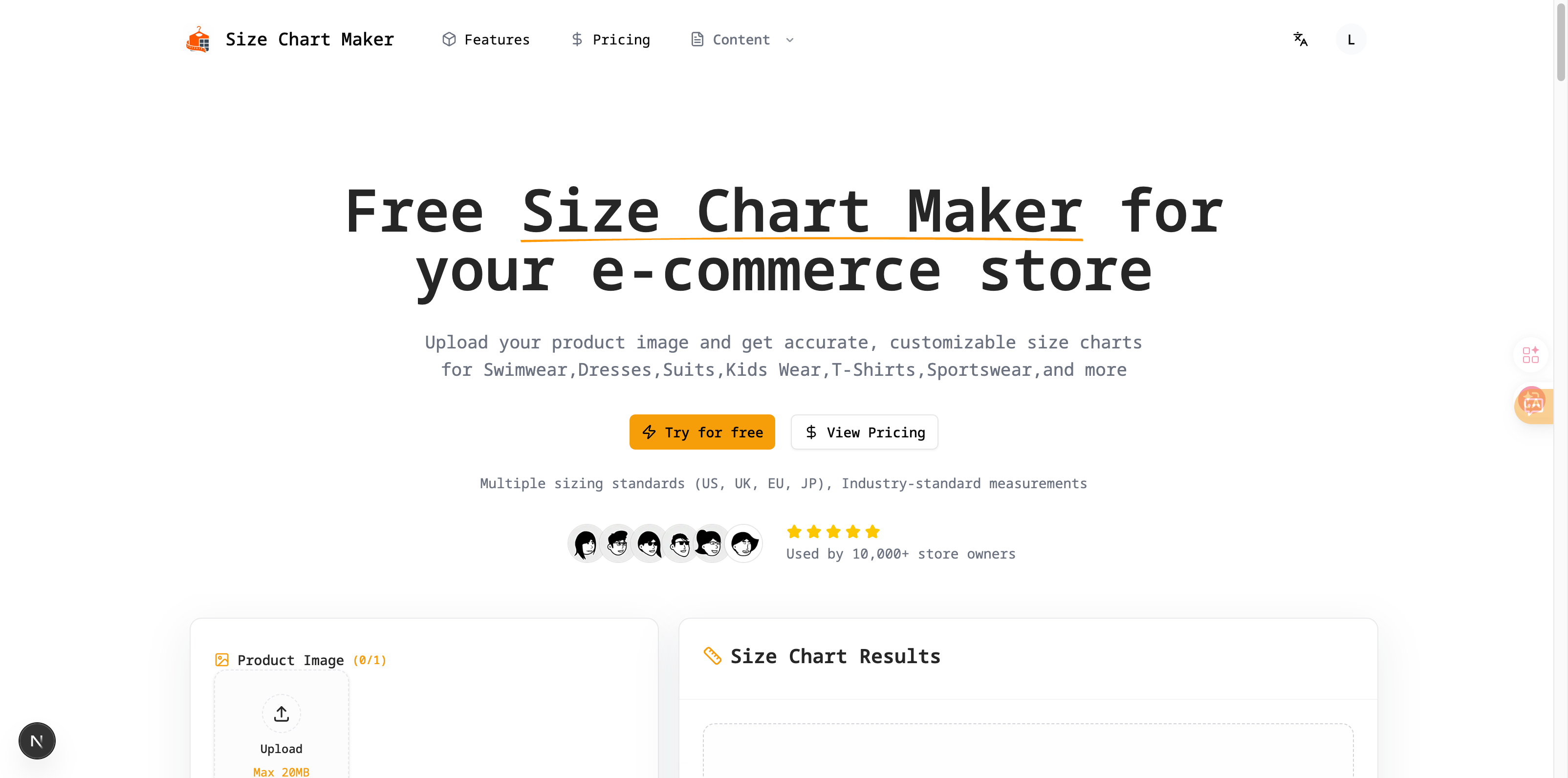Size Chart Maker gallery image