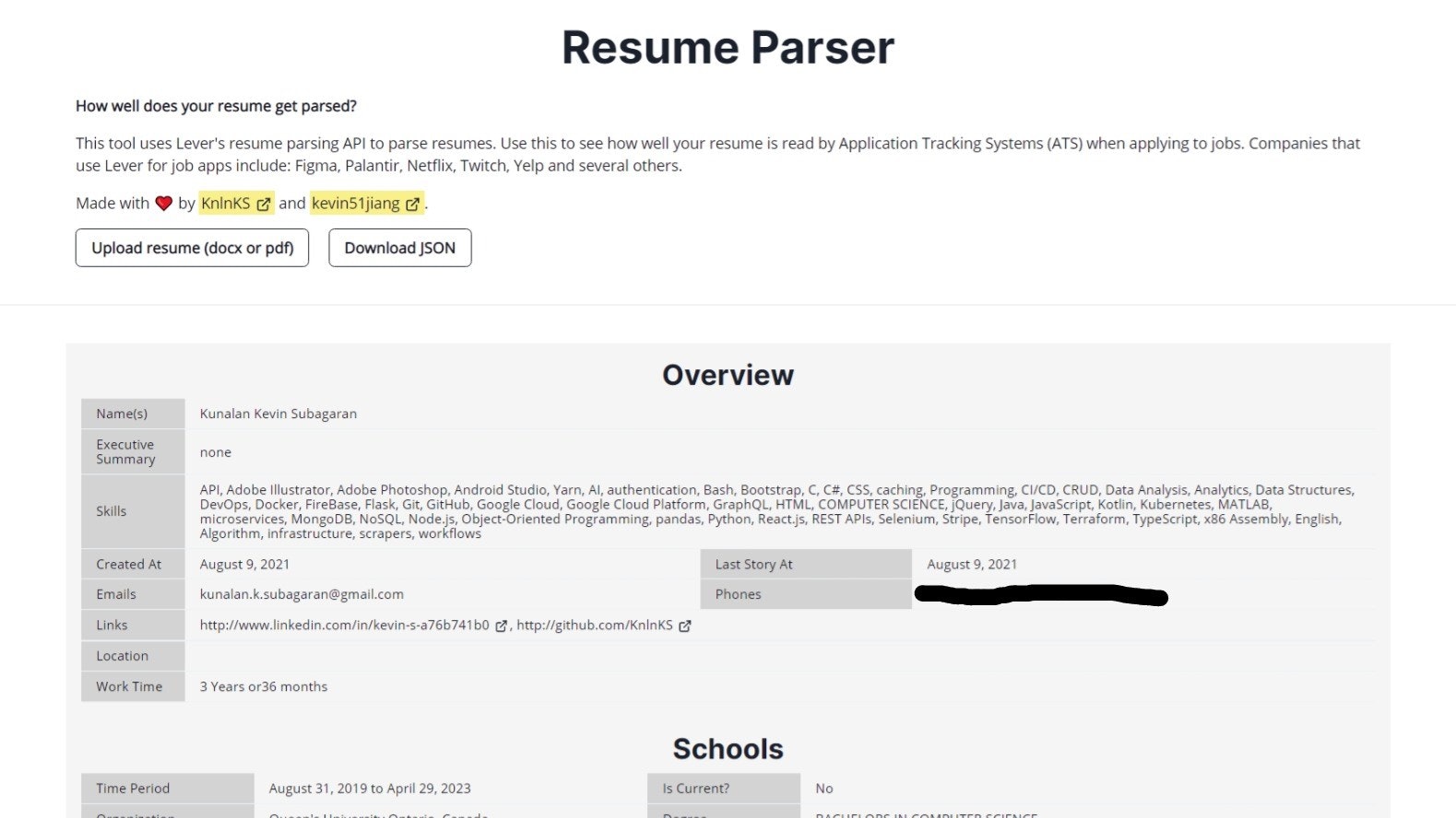 Resume Parser gallery image