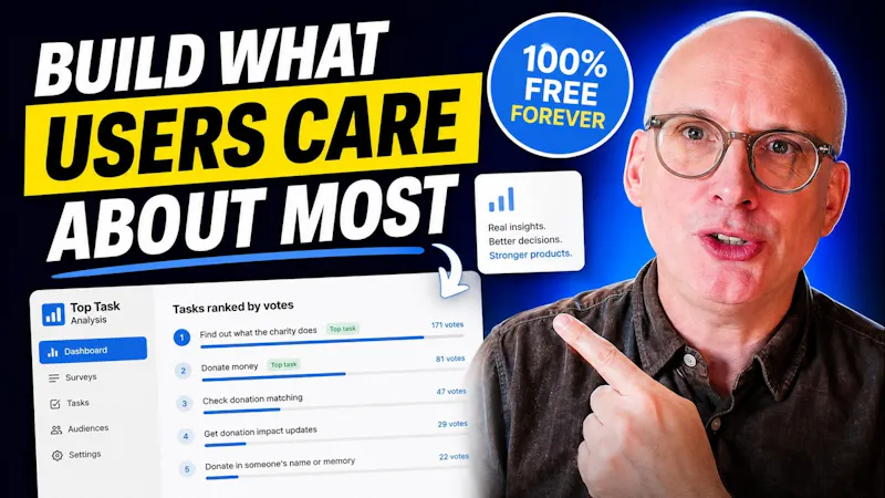 Top Task Analysis screenshot 1 (video preview)