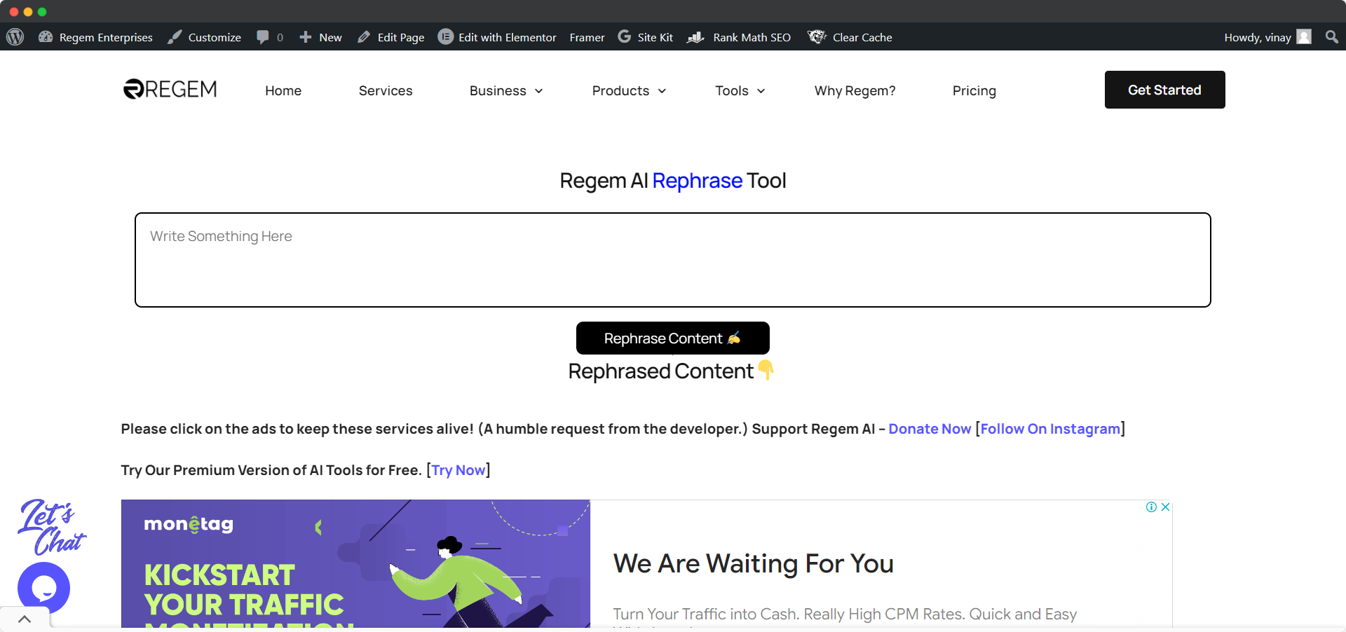 King Ai Rephrase Tool Medien 1