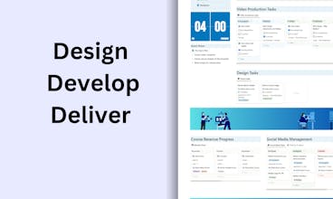 Online Course Creation Notion Template gallery image