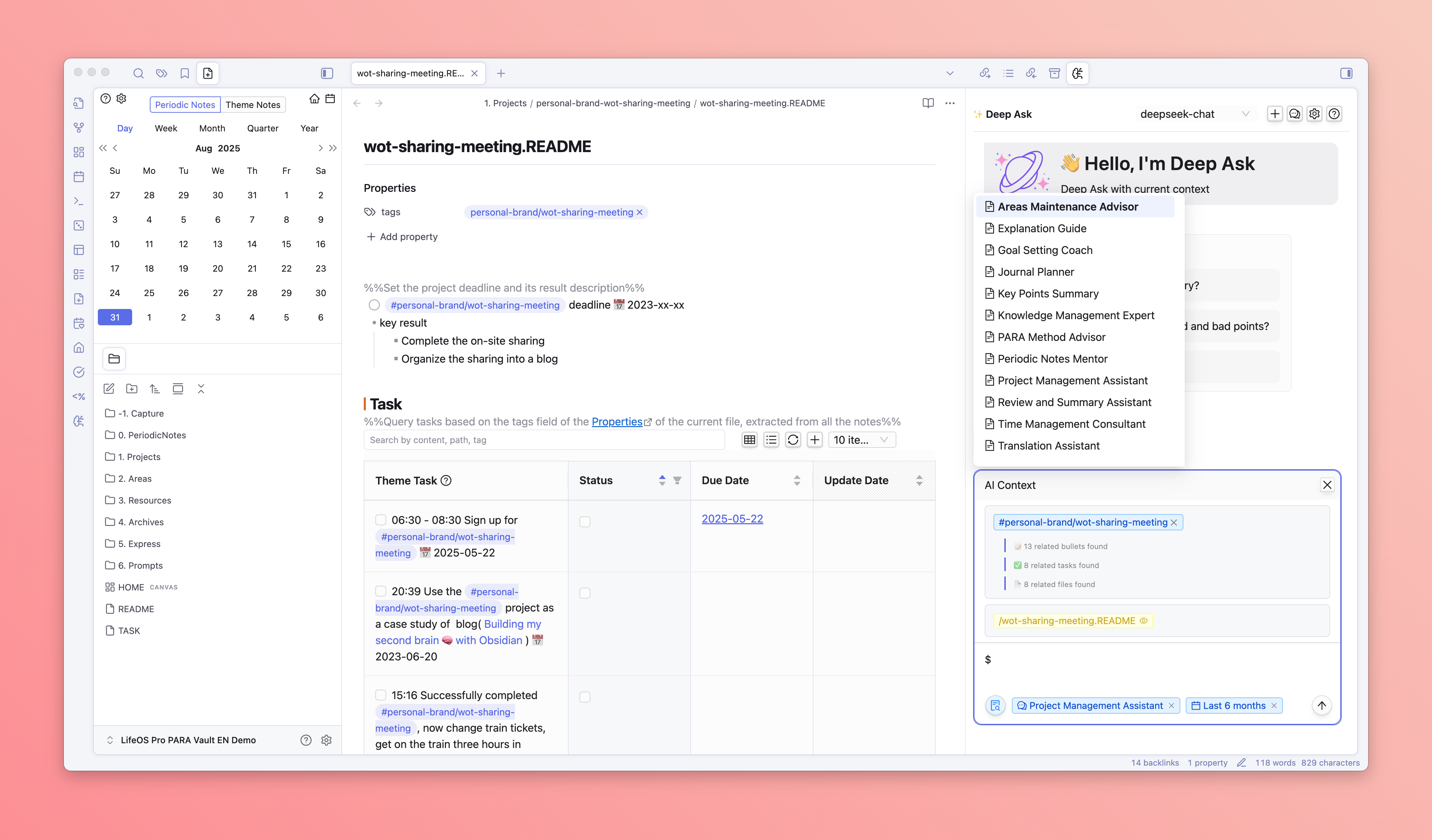 Deepask Ai per Obsidian - Il plugin di chat AI Obsidian migliora la gestione della conoscenza media 14