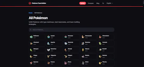 Pokémon Team Builder gallery image