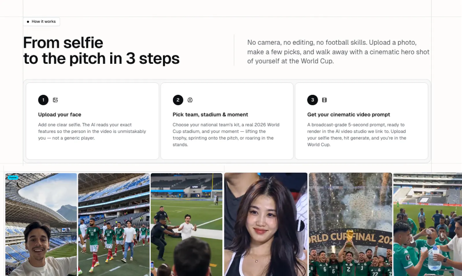 World Cup AI Video Prompt Generator screenshot 2