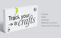 Track your Crafts - Notion template media 1