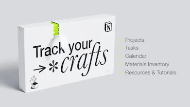 Track your Crafts - Notion template gallery image