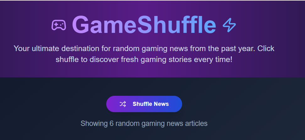 Media Gameshuffle - Tin tức trò chơi ngẫu nhiên 3