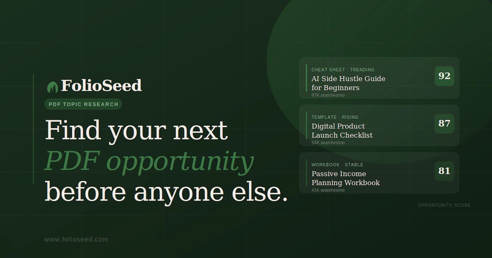 FolioSeed screenshot 2